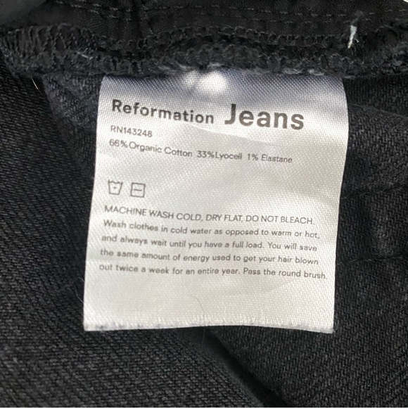 Reformation High Rise Straight Leg Jeans - Size 28 - Picture 7 of 9